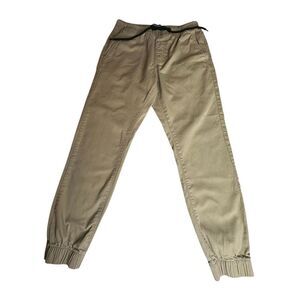 Denizen from Levi's Women’s Tan Khaki Elastic Waist Drawstring Jogger Pants Smal